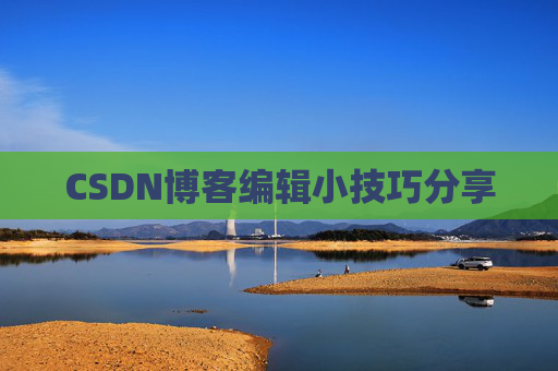 CSDN博客编辑小技巧分享